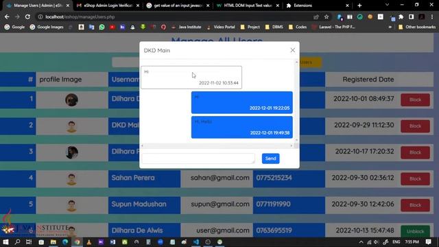 Web Task 47 | Admin Message | 1st Year | Semester 01 | Java Institute | Dilhara De Alwis смотреть онлайн