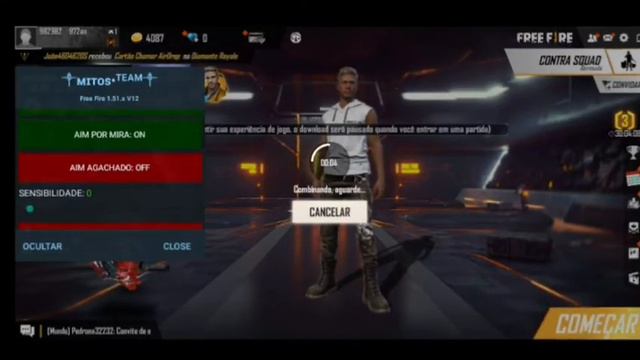 MOD MENU 100% HS !! ZÉ PEDRINHA!! GHOST HACK !!!!! смотреть онлайн