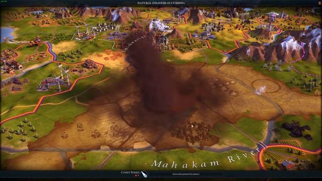 Civilization VI - comet strike destroys whole city смотреть онлайн