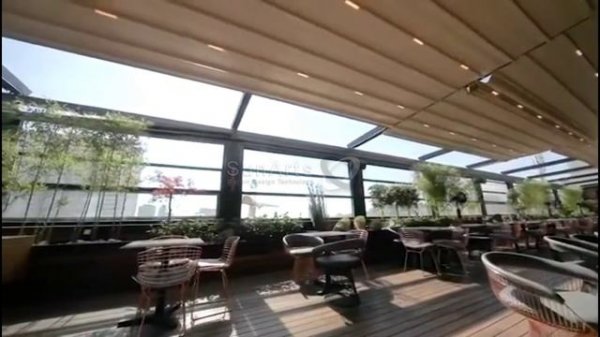 Тентовая пергола компании SunArts