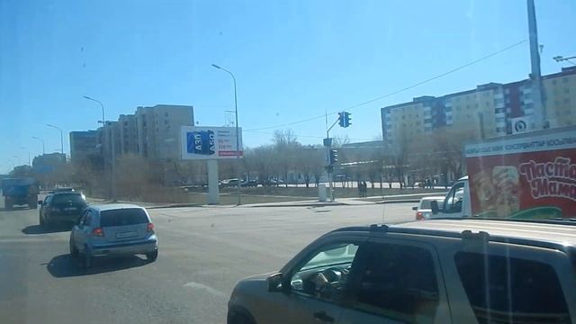 Караганда | на автобусе №45 от мкр Орбита до магазина "Турист" смотреть онлайн
