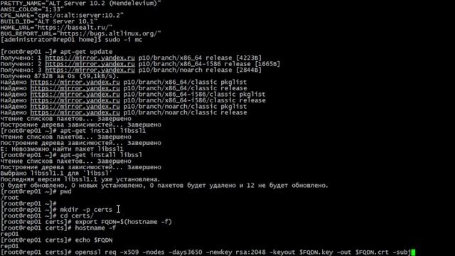 Создание простого самоподписаннного сертификата с использованием OpenSSL смотреть онлайн