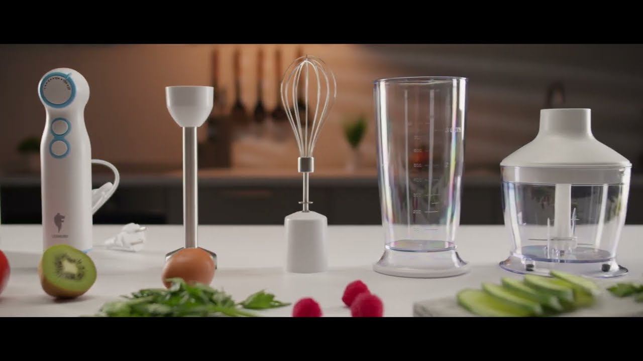 Блендер погружной Leonord LE-1722 бело-голубой смотреть онлайн