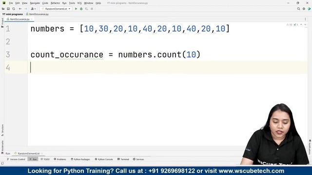 Python Program to Count the Occurrence of an Item in a List [English] смотреть онлайн