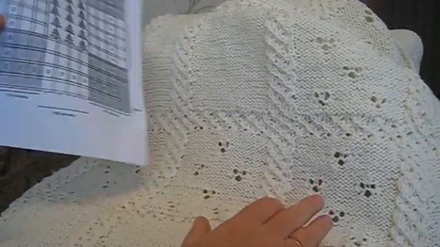 Вязание спицами, покрывало размером 180*200 смотреть онлайн
