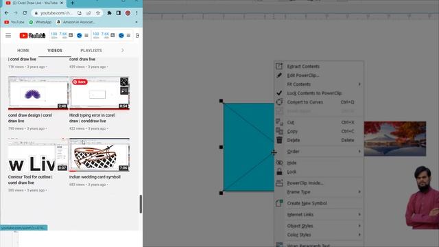 CorelDraw PowerClip Tutorial - Powerclip in Image pro tricks #rbahadurpur смотреть онлайн