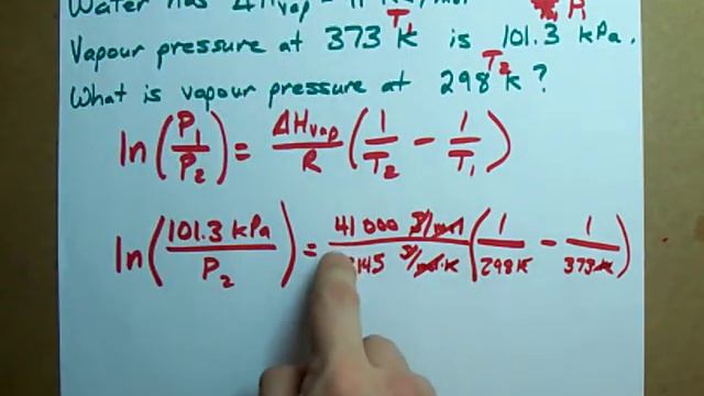 Find the Vapour Pressure (Clausius-Clapeyron Equation) смотреть онлайн