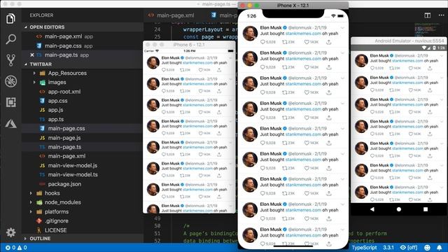 Animated Action Bar in NativeScript Tutorial смотреть онлайн
