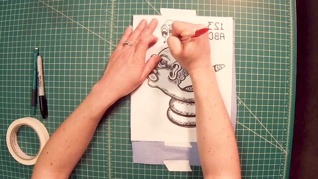 Transferring Your Image With Saral Transfer Paper