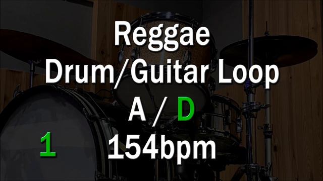 Reggae Drum and Guitar Loop in A/D - 154bpm смотреть онлайн