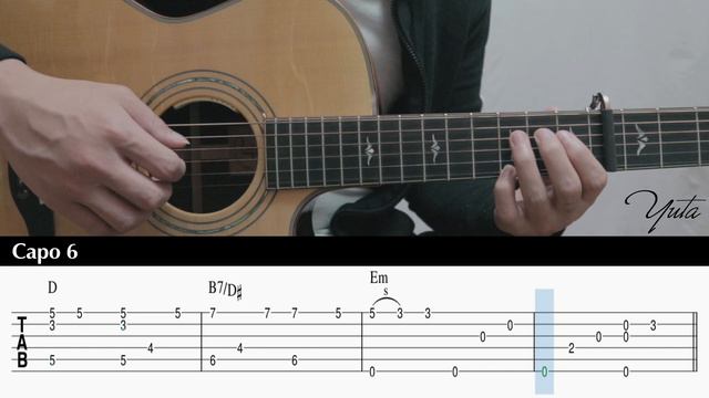Hallelujah - Jeff Buckley - Fingerstyle Guitar TAB Easy смотреть онлайн