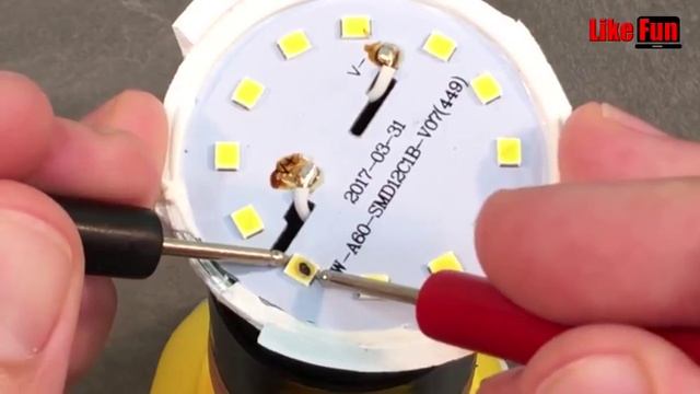 Пайка светодиодов - Ремонт LED лампочек за 1 минуту. смотреть онлайн