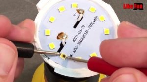 Пайка светодиодов - Ремонт LED лампочек за 1 минуту.