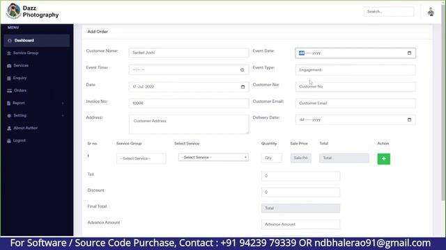 Photography billing software | Photo studio billing software | Photography crm full source code смотреть онлайн