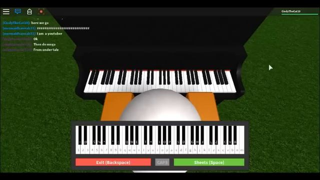 Playing Undertale Songs On Roblox Piano! смотреть онлайн