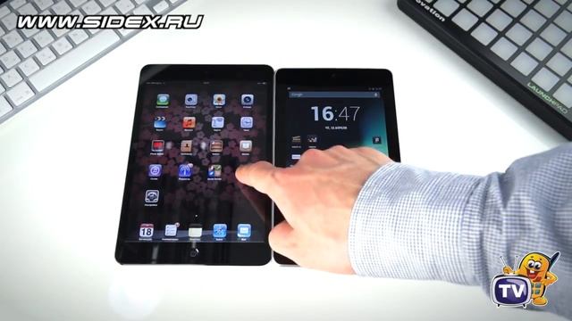 Sidex.ru: Мини-планшеты. Apple iPad mini vs Google Nexus 7 смотреть онлайн