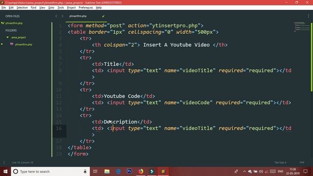 chapter -7 CRUD OPERATION WITH HTML FORM IN PHP (PART-1)| learn php tutorials by Rajesh Sir смотреть онлайн