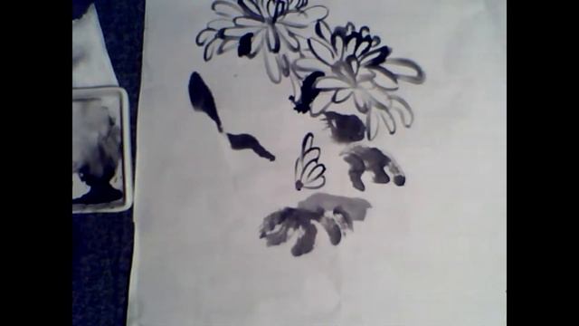 Рисуем хризантемы с стиле се-и смотреть онлайн