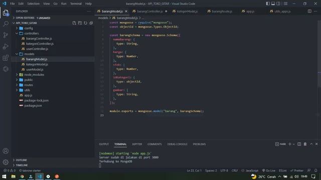 Belajar REST API sederhana menggunakan Node.js, Express.js, dan MonggoDB #part6 смотреть онлайн