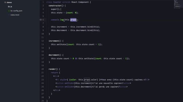 Formation React & React Native - 22 - super() vs super(props) смотреть онлайн