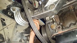 замена ремня генератора с ГУР опель вектра А