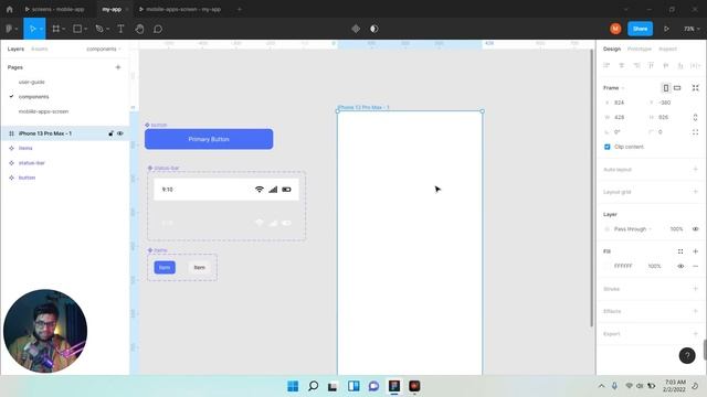 Figma Mobile app design with complete process & user guide in hindi (Part 3) смотреть онлайн