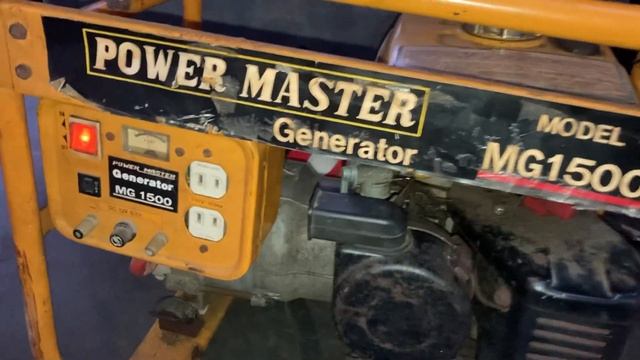 Power Master MG1500 Generator/Robin EY15D engine смотреть онлайн