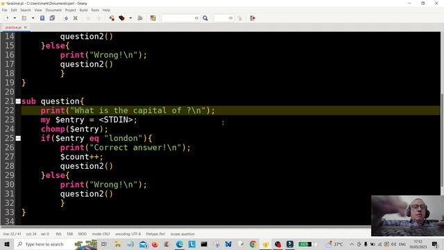 Perl Programming Project - Beginners Quiz 2023 смотреть онлайн