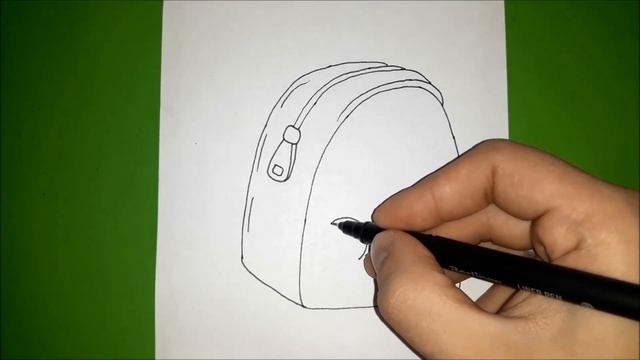 Как нарисовать ШКОЛЬНЫЙ РЮКЗАК? Лёгкие рисунки для начинающих смотреть онлайн