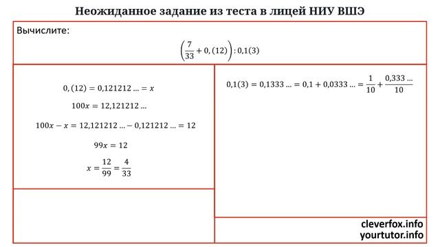 Неожиданное задание из лицея НИУ ВШЭ смотреть онлайн