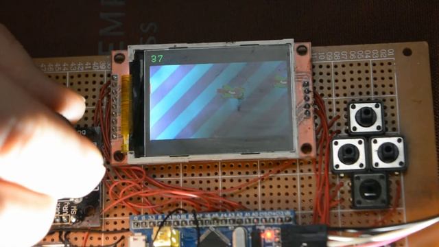 Тест графики diy консоли за 700 р. - stm32, дисплей и кнопки смотреть онлайн