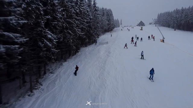 Snowboarding. DJI Mavic fly's | Bukovel 2022 смотреть онлайн