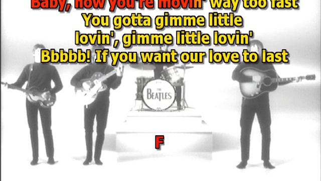 Slow down Beatles best karaoke instrumental lyrics chords cover смотреть онлайн