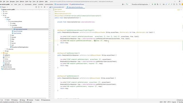 16. Spring Boot. Ключевое слово LIMIT, получение фраз своих подписок. смотреть онлайн