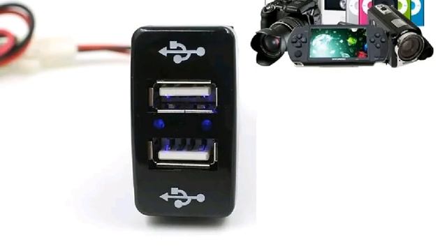 Toyota Dual USB Ports Dashboard Mount Charger for ALL models смотреть онлайн