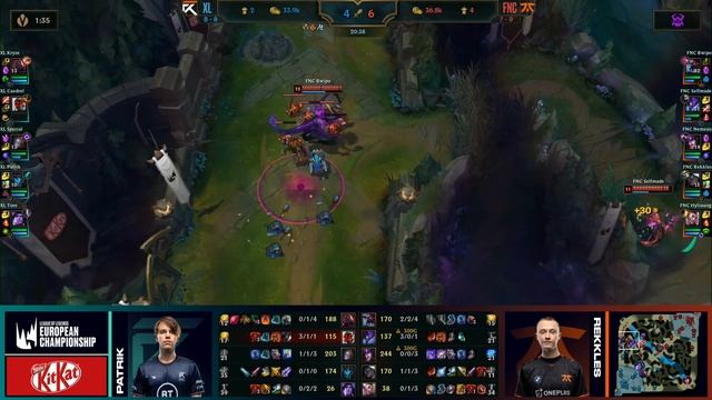 XL vs. FNC - Week 8 Day 2 | LEC Summer Split | Excel Esports vs. Fnatic (2020) смотреть онлайн