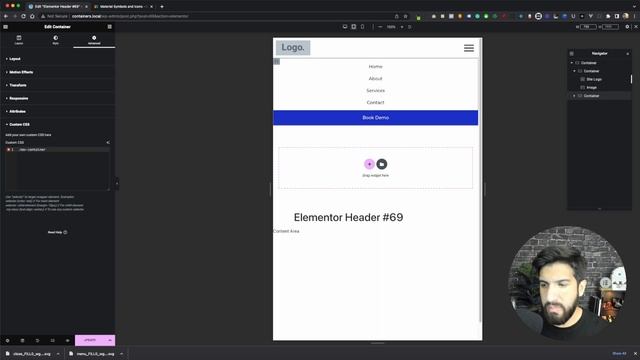 Elementor Custom Mobile Dropdown Menu Using Containers смотреть онлайн