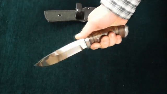 Нож Кубанец (сталь 95Х18), кожа. А.Титов смотреть онлайн