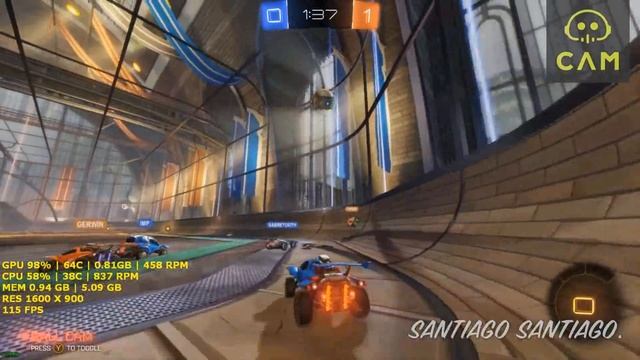 Rocket League - GTX 950 - i3 (Simulated) - 8GB RAM - 1080p - 900p - 720p смотреть онлайн