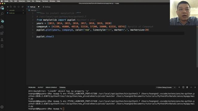 01-Vẽ đồ thị multiline sử dụng Matplotlib, python 3, có nhiều tuỳ chỉnh смотреть онлайн