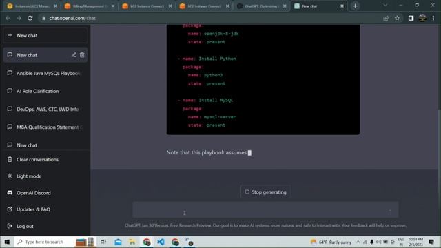 Write Ansible playbook using chatGpt смотреть онлайн