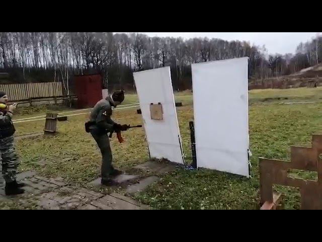 Небольшое тренировочное упражнение на 10 выстрелов  с портами (Сайга 12 030)