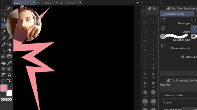 Всё про ЛАССО в Clip Studio Paint
