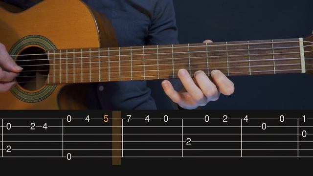 Merry Go Round of Life - Howl's Moving Castle (Simple Guitar Tab) смотреть онлайн