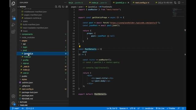 NextJS Project Tutorial - Server Side Rendering with getStaticProps and getStaticPaths - 06 смотреть онлайн