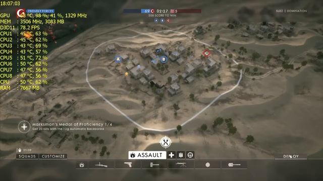 BATTLEFIELD 1 | GTX 970 | I7 2600 | 16GB RAM | 60FPS смотреть онлайн
