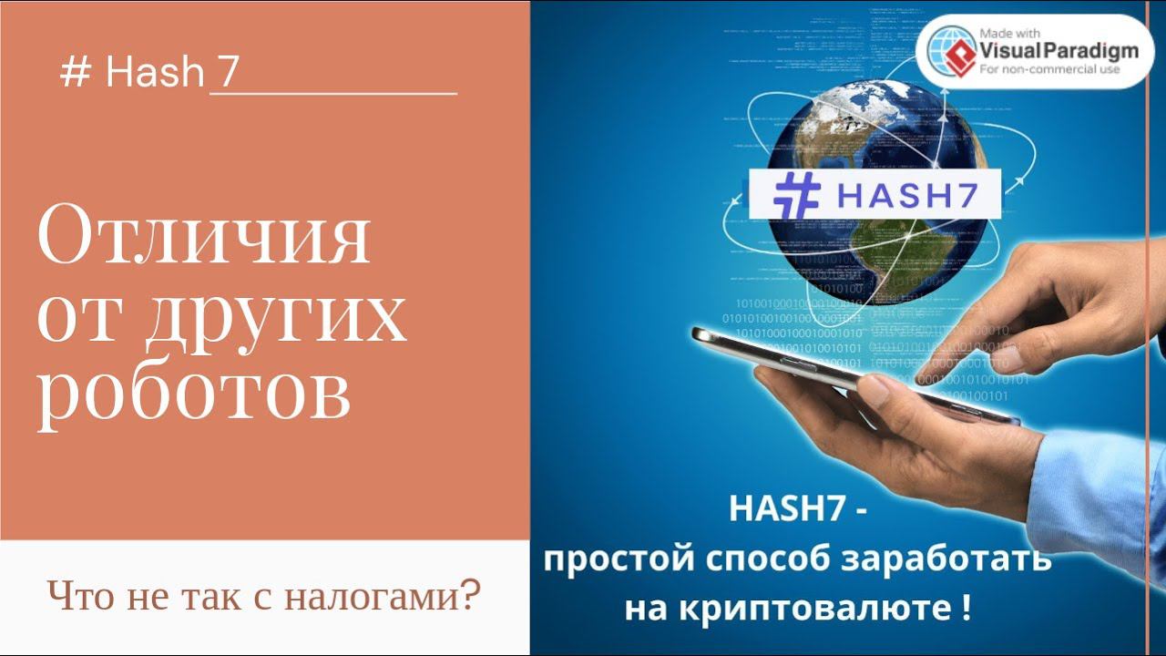 Hash7 - источник пассивного дохода у вас в телефоне | Отличия от других роботов | Что с налогами? смотреть онлайн