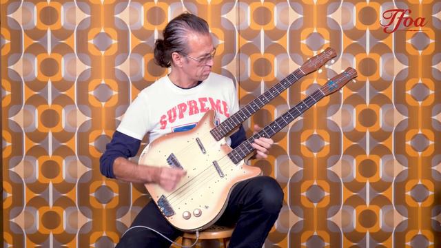 Danelectro 3923 Double Neck Bass & Guitar 1960 played by Erwin van Ligten | Demo @ TFOA смотреть онлайн