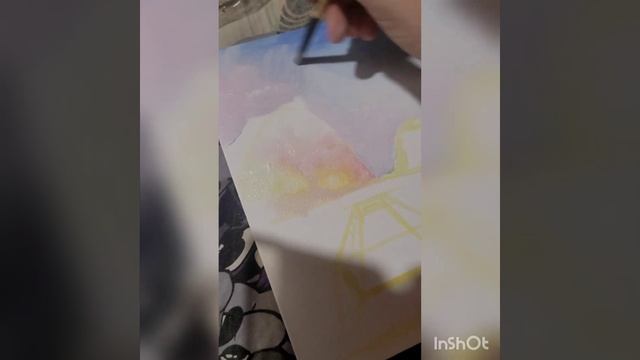 рисуем зимний пейзаж маслом смотреть онлайн