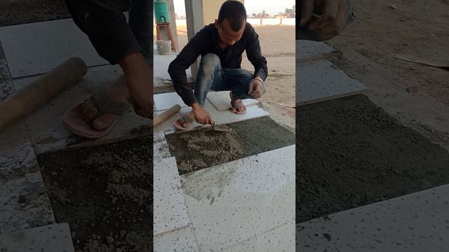 #parking Floor Tiles Installation #sorts Video #youtube